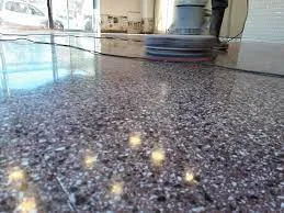 Pulido de pisos de granito